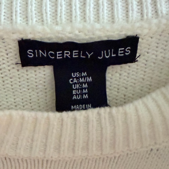 133 love sincerely Jules  medium sweater have 2 one has the new tags both new - Picture 3 of 3